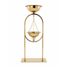 FLOWER STAND METAL GOLD