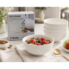 CERAMIC CEREAL BOWL SET 4PC