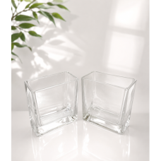 GLASS VASE 10CM*5CM*10CM