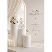 3PC PLINTH SET WHITE 3PC PLINTH SET WHITE