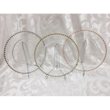 Rose Gold Bead Glass Underpla