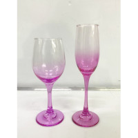 WINE GLASS 6PC PINK