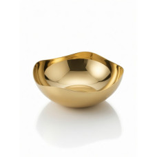 METAL BOWL GOLD 18CM