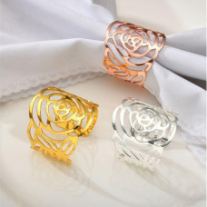 N/RING FLORAL GOLD