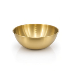 METAL BOWL GOLD 4L