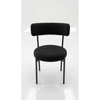 FABRIC CHAIR RND BLACK