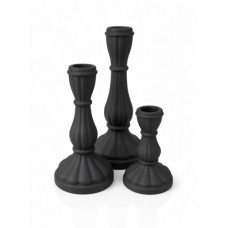 GLASS C/HOLDER SMALL BLACK