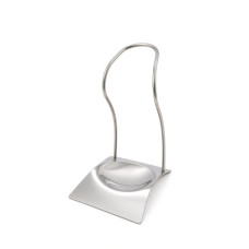 METAL SPOON REST SILVER