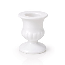 GLASS C/HOLDER 4CM*6CM WHITE