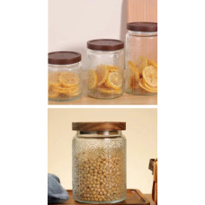 GLASS CANNISTER SET 3PC
