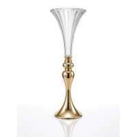 FLOWER VASE GOLD ACRYLIC TOP