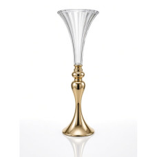 FLOWER VASE GOLD ACRYLIC TOP