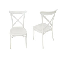 PLASTIC CROSS BACK WHITE