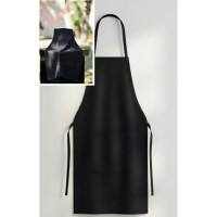 APRON BLACK PLAIN FABRIC