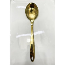 SERVING SPOON RND GOLD