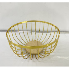 FRUIT BASKET RND GOLD