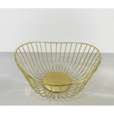 FRUIT BASKET GOLD OVAL