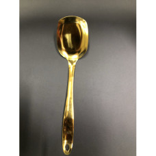 SERVING SPOON RND GOLD