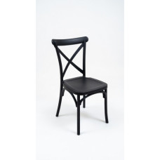 PLASTIC CROSS BACK BLACK