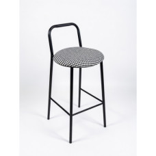BAR STOOL BLACK LEG WHITE