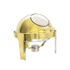 ROUND WINDOW GOLD C/DISH