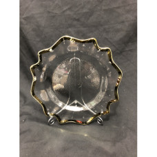 Gold Flower Glass U/plate