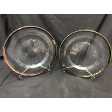 Rose Gold Rim Glass Underplat