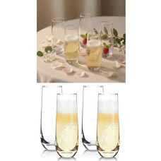 6PC FLUTE GLASS SET