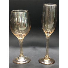 Gold 6pc Champagne Glass