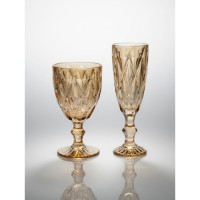 Gold 6pc Wine Glass