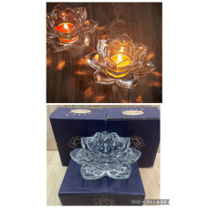 GLASS C/HOLDER FLOWER
