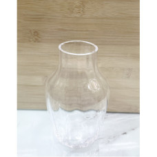 GLASS VASE CLEAR 4.5*15CM