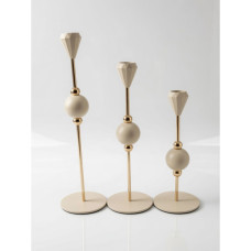 METAL C/HOLDER 3PC CREAM