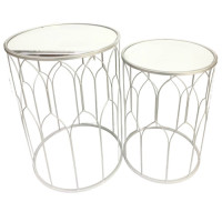 2PC TABLE SET SILVER