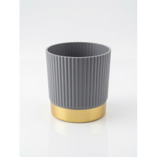 PLASTIC VASE SMALL GREY