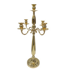 CANDELABRA 5ARM GOLD
