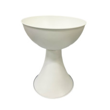 METAL BOWL WHITE