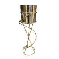 BUCKET ON STAND GOLD