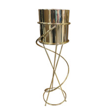 BUCKET ON STAND GOLD