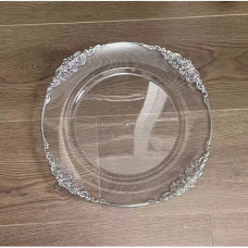 PLASTIC UNDERPLATE SILVER