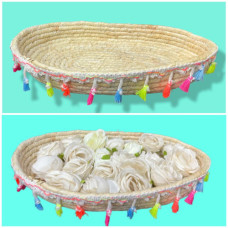 WICKER BASKET OVAL 31*25*4CM