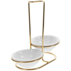 SPOON REST DBL GOLD RND