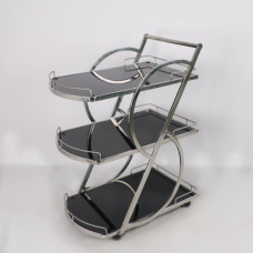 TROLLEY 3TIER SILV