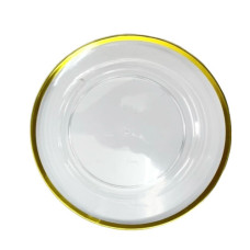PLASTIC UNDERPLATE RIM GOLD