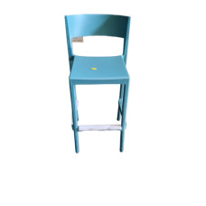 BAR STOOL BLUE RECT