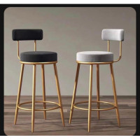 GOLD LEG BAR STOOL GREY