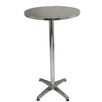 METAL COCKTAIL TABLE SILVER