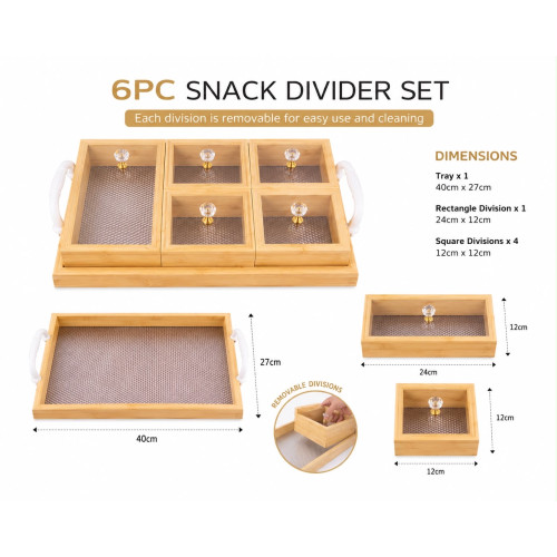 6PC SNACK DIVIDER SET 6PC SNACK DIVIDER SET