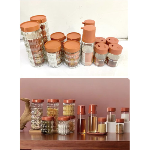 GLASS CANNISTER SET 12PC GLASS CANNISTER SET 12PC