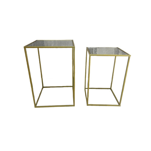 TABLE SET RECT GOLD 2PC TABLE SET RECT GOLD 2PC